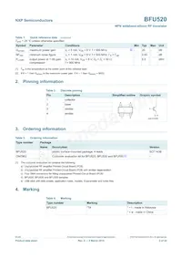 BFU520VL Datasheet Pagina 2