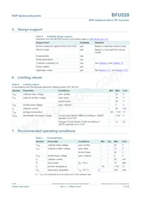 BFU520VL Datasheet Pagina 3
