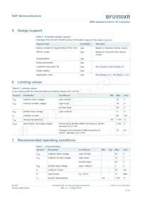 BFU550XRVL Datasheet Page 3