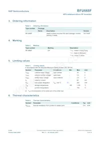 BFU668F Datasheet Page 3