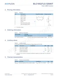 BLC10G27LS-320AVTZ Datasheet Pagina 2