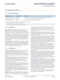 BLC10G27LS-320AVTZ Datasheet Pagina 11