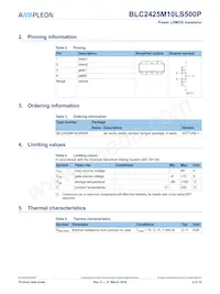 BLC2425M10LS500PZ Datasheet Page 2