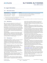 BLF189XRBSU Datasheet Page 12