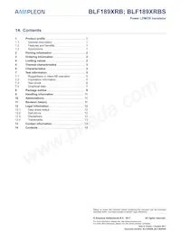 BLF189XRBSU Datasheet Page 14