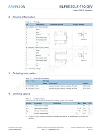 BLF8G20LS-140VU Datasheet Page 2