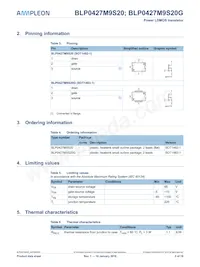 BLP0427M9S20Z Datasheet Page 2