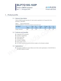 BLP7G10S-160PY Datasheet Cover