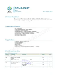 BT145-800RTQ Datasheet Cover