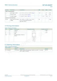 BT145-800RTQ Datasheet Page 2