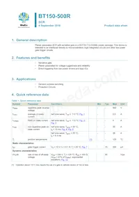 BT150-500R Datasheet Cover