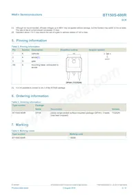 BT150S-600R Datasheet Page 2