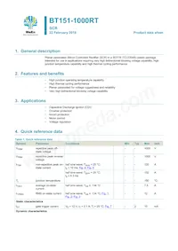BT151-1000RT Datasheet Cover