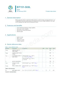 BT151-500L Datasheet Cover
