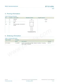 BT151-650L Datasheet Page 2