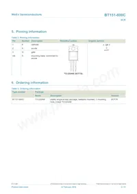 BT151-800C Datasheet Page 2