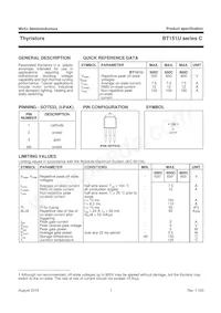 BT151U-800C Datasheet Page 2