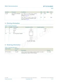 BT151X-800C Datenblatt Seite 2
