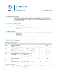 BT169G-MQP Datasheet Cover