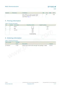 BT169G-MQP Datasheet Page 2
