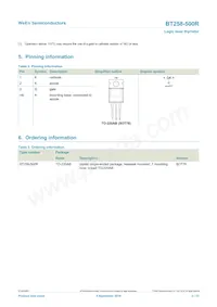 BT258-500R Datasheet Page 2