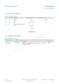 BT258-800R Datasheet Page 2