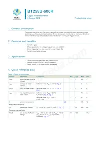 BT258U-600R Datasheet Copertura