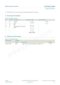 BT258U-600R Datasheet Pagina 2