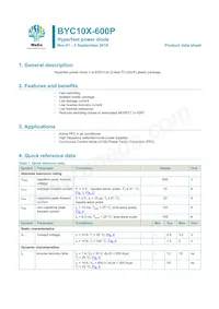 BYC10X-600PQ Datasheet Cover