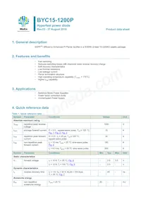 BYC15-1200PQ Datasheet Cover