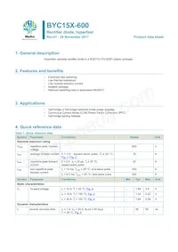 BYC15X-600 Datasheet Cover