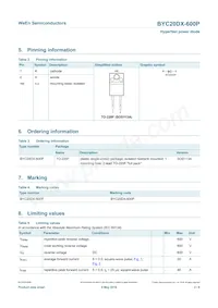 BYC20DX-600PQ Datasheet Page 2