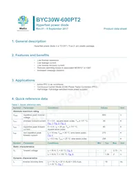 BYC30W-600PT2Q Datasheet Cover