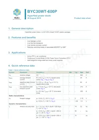 BYC30WT-600PQ Datasheet Cover