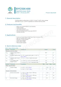 BYC58X-600 Datasheet Cover