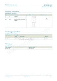 BYC5D-500 Datasheet Page 2