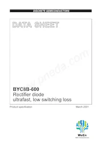 BYC8B-600 Datasheet Cover