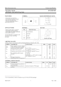 BYC8B-600 Datasheet Page 2