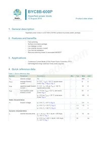 BYC8B-600PJ Datasheet Cover