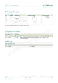 BYT79B-600PJ Datasheet Page 2