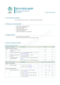 BYV10ED-600PJ Datasheet Cover