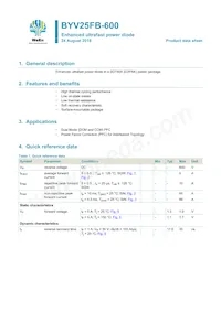 BYV25FB-600 Datasheet Cover