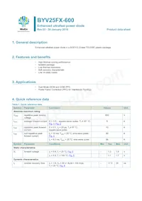 BYV25FX-600 Datasheet Cover