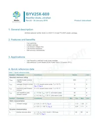BYV25X-600 Datasheet Cover