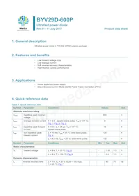 BYV29D-600PJ Datasheet Cover