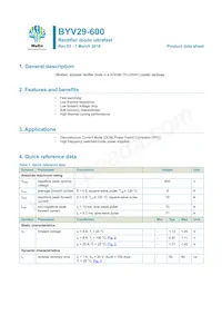 BYV29F-600 Datasheet Cover