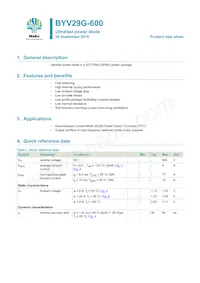 BYV29G-600 Datasheet Cover