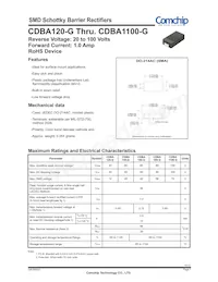 CDBA180-G Datasheet Cover
