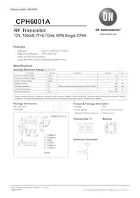 CPH6001A-TL-E Datasheet Copertura