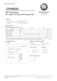 CPH6020-TL-E Datasheet Cover